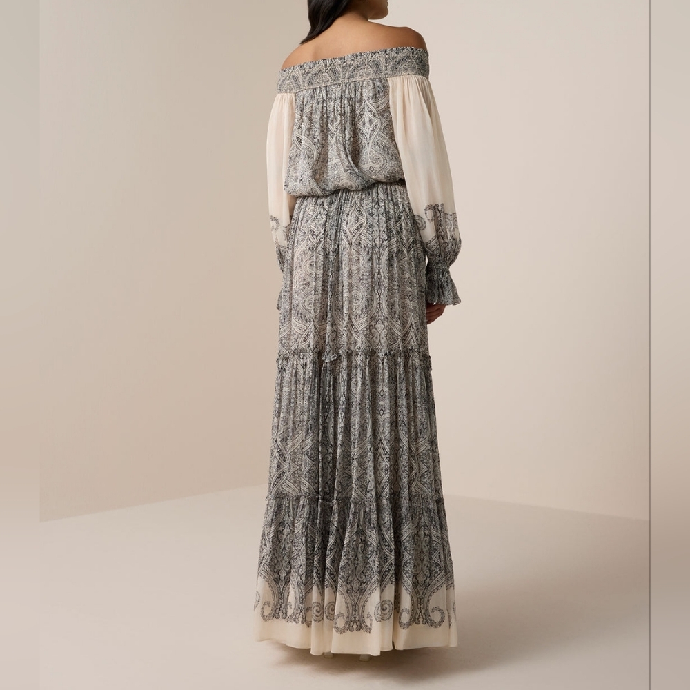 Hemant & Nandita Chavi Tiered Maxi Skirt - Picture 4 of 13